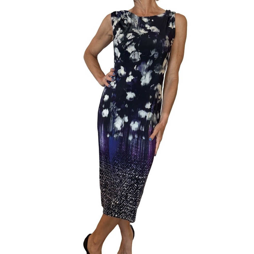 Fuzzi Jean Paul Gaultier Dress Large Midi Sheath Bodycon Avent Garde Y2K Retro